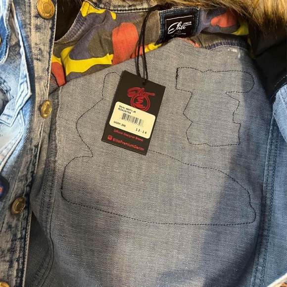 Denim jean jacket!! Kids size 12-14. New, with tags!! - Picture 3 of 3
